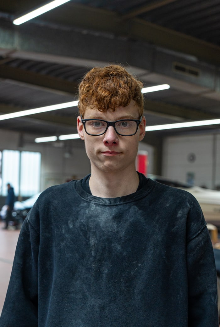 Julien Fischer, Kfz-Lackierer Auszubildender bei Klinkhammer